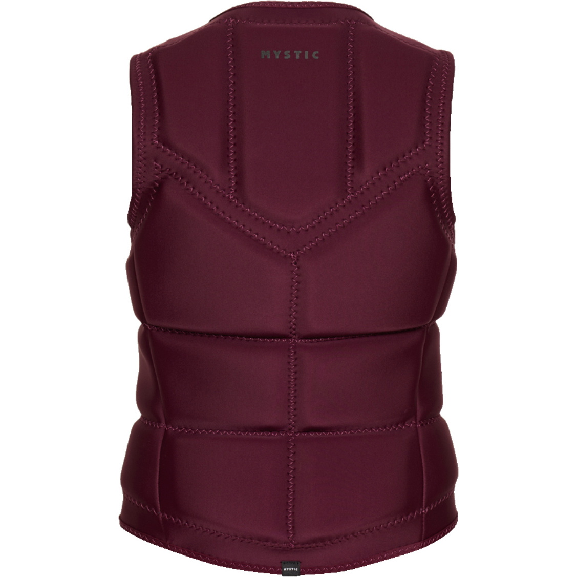 2026 Mystic Dames Star Front Zip Wake Impact Vest 35005.240246 - Oxblood Red